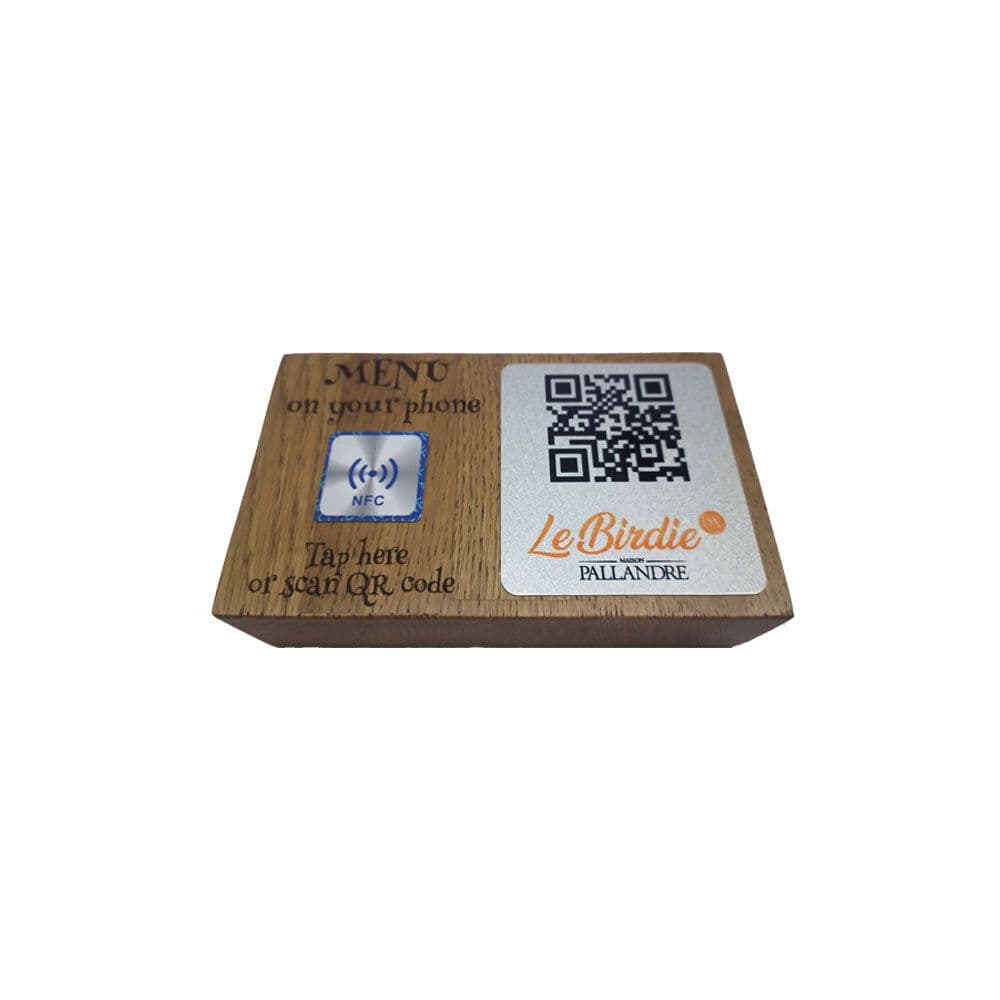 Support QR Code Totem bois - Balise NFC